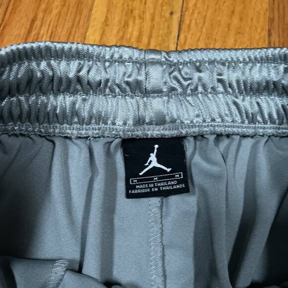 Air Jordan Nike Basketball Dazzle Shorts Silver Orange Medium Rare Y2K - Picture 4 of 12